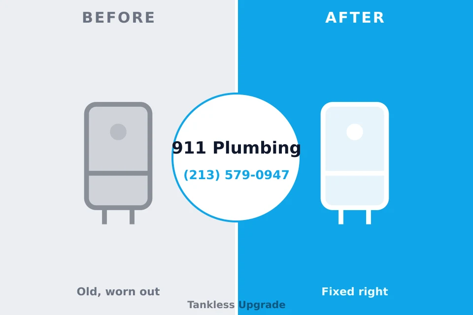 Before and after: plumbing repair San Carlos Park, FL